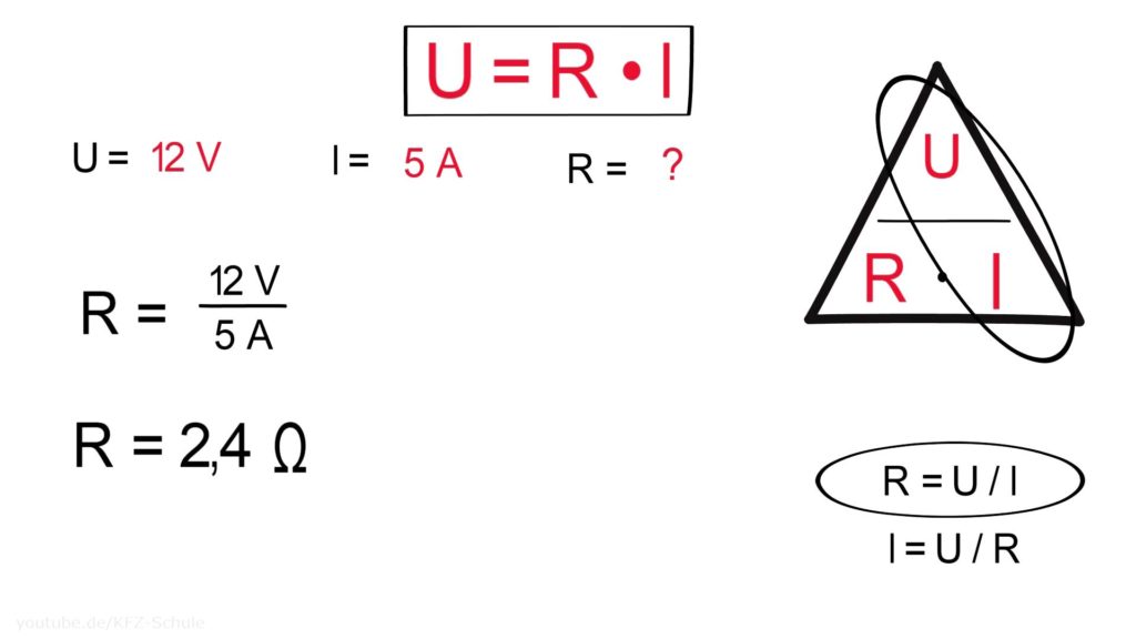 ᐅ U=R*I | Erklärung - KFZ-Ausbildung – Ohmsches Gesetz